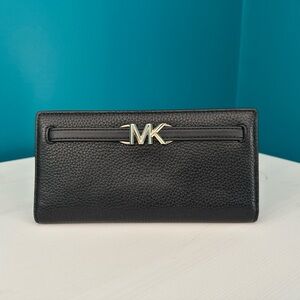 Michael Kors Black Pebbled Leather Wallet